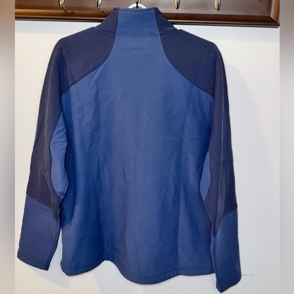 LL BEAN Mens Nylon Jacket Blue Soft Shell Fleece Lining Size Medium - Picture 4 of 6